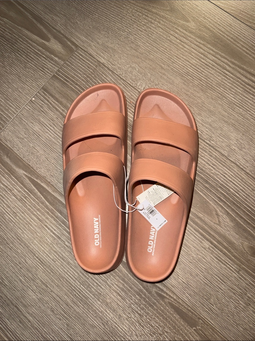 Old Navy Double-Strap Slide Sandals - Rust